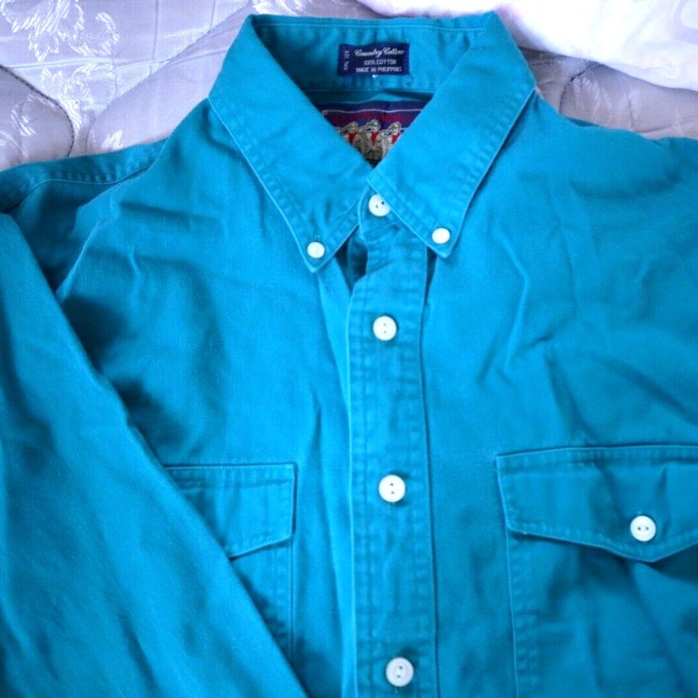 90's Teal Ralph Lauren Chaps Men's Size Large Class A